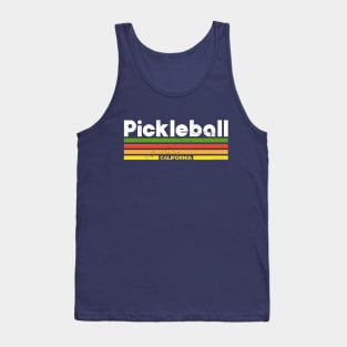 Vintage Pickleball Design - California Tank Top